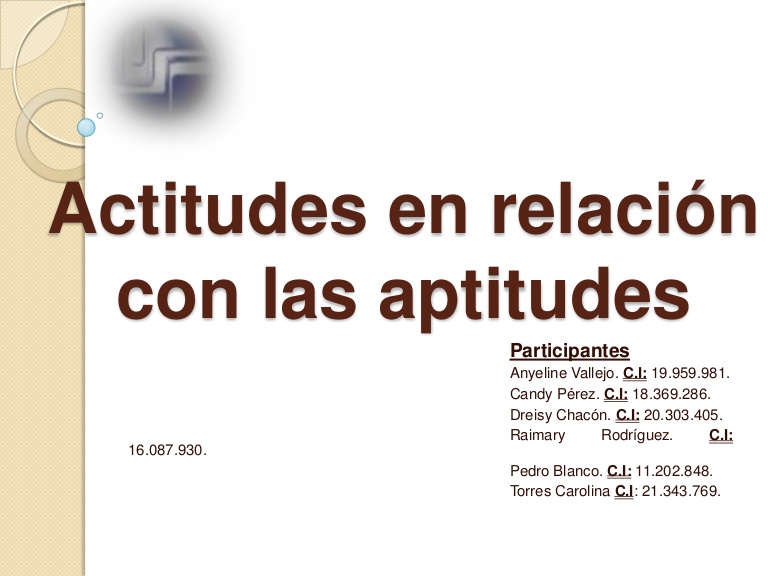 Ejemplo de aptitudes