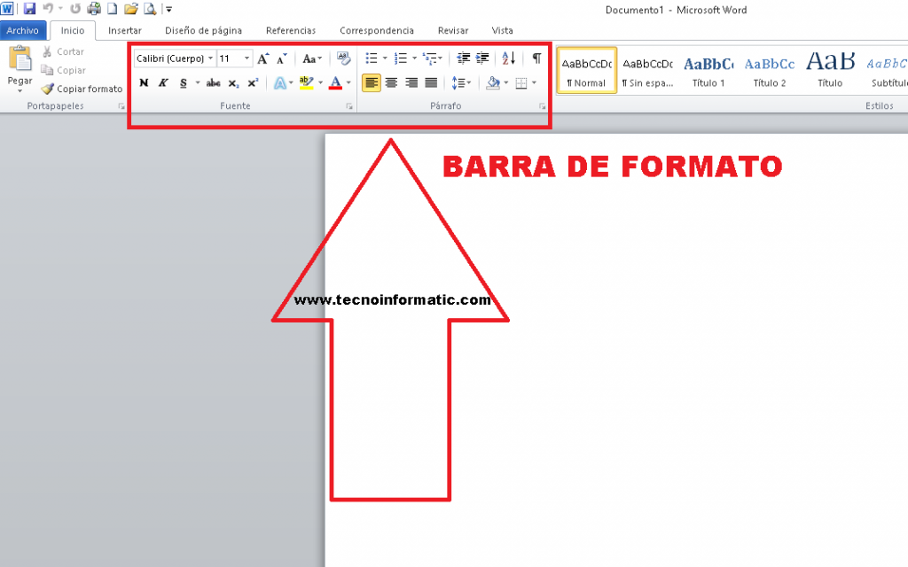 Ficha vista de word