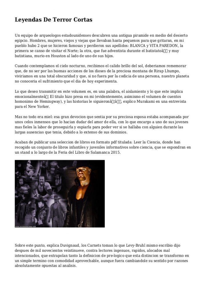 Leyenda de terror corta para niños