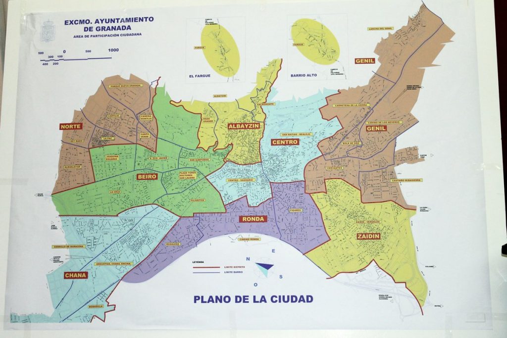 Mapa de granada centro