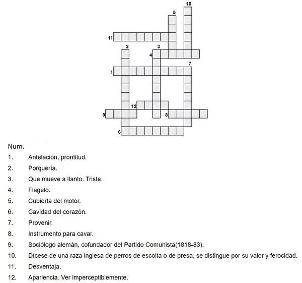 Sopa de letras de valores para secundaria