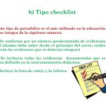 Tipos de portafolio de evidencias
