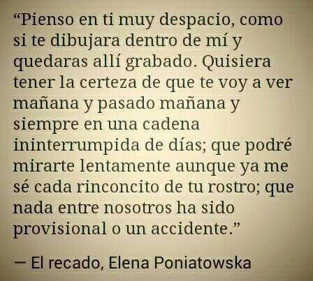 Aunque no te escriba siempre pienso en ti