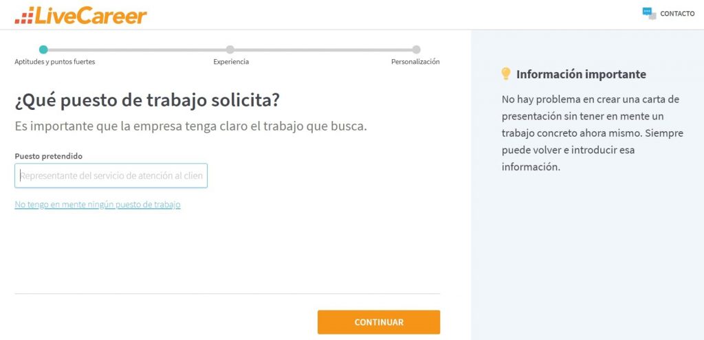 Carta de solicitud de cambio de puesto de trabajo en la misma empresa