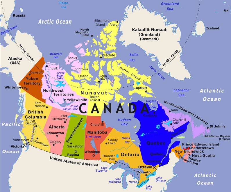 Ciudades mas importantes de canada