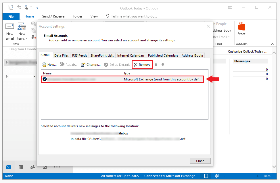 Como eliminar correos de outlook