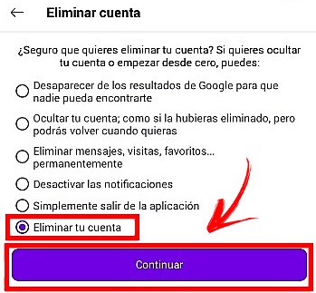 Como eliminar mi cuenta de facebook para siempre desde mi celular