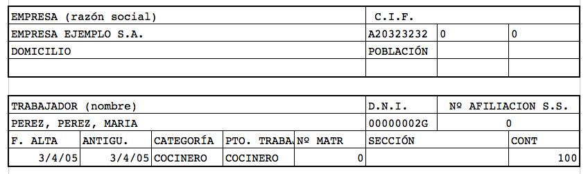 Como hacer una nomina