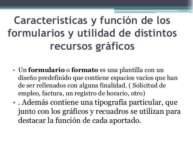 Cual es la funcion de los formularios