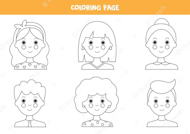 Dibujo de una persona para colorear