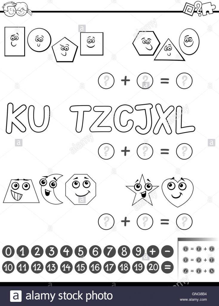 Ejercicios para colorear de matematicas