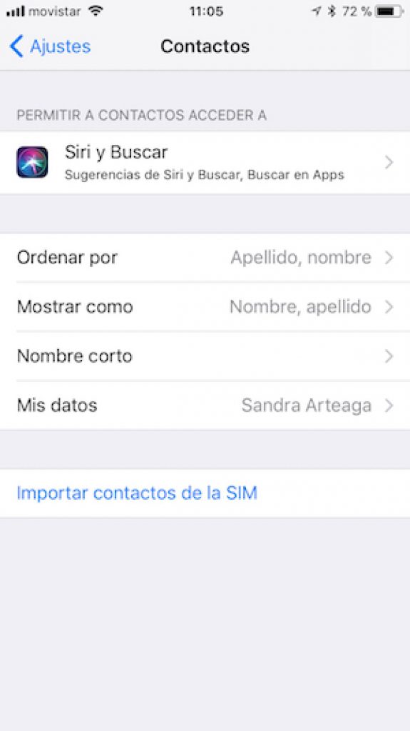 Exportar contactos de iphone