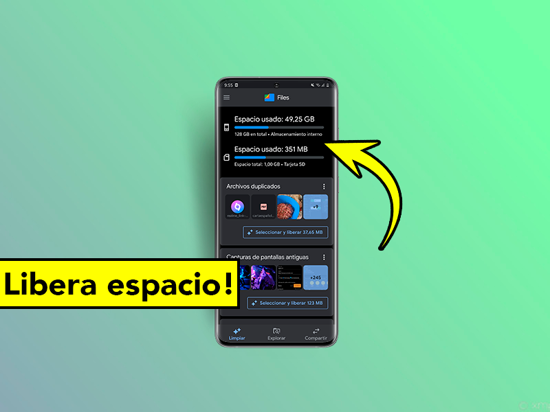 Liberar espacio almacenamiento interno android