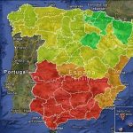 Mapa del sur de españa