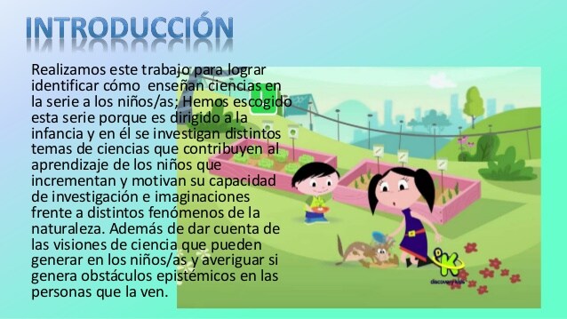 Niños investigando animados
