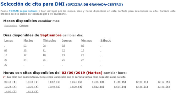 Numeros dni por provincias