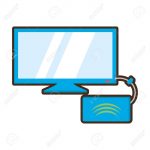 Pantalla de computadora animada