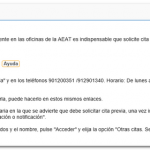 Pedir cita agencia tributaria por telefono