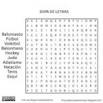 Sopa de letras de educacion fisica