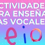 Actividad de las vocales para preescolar