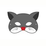 Antifaz de gato para imprimir