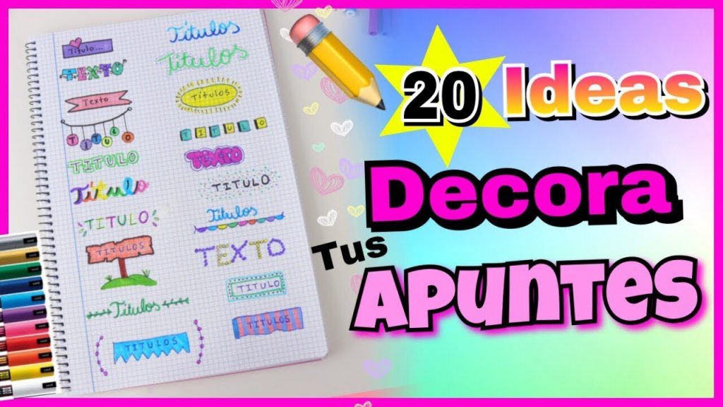 Como decorar tus titulos