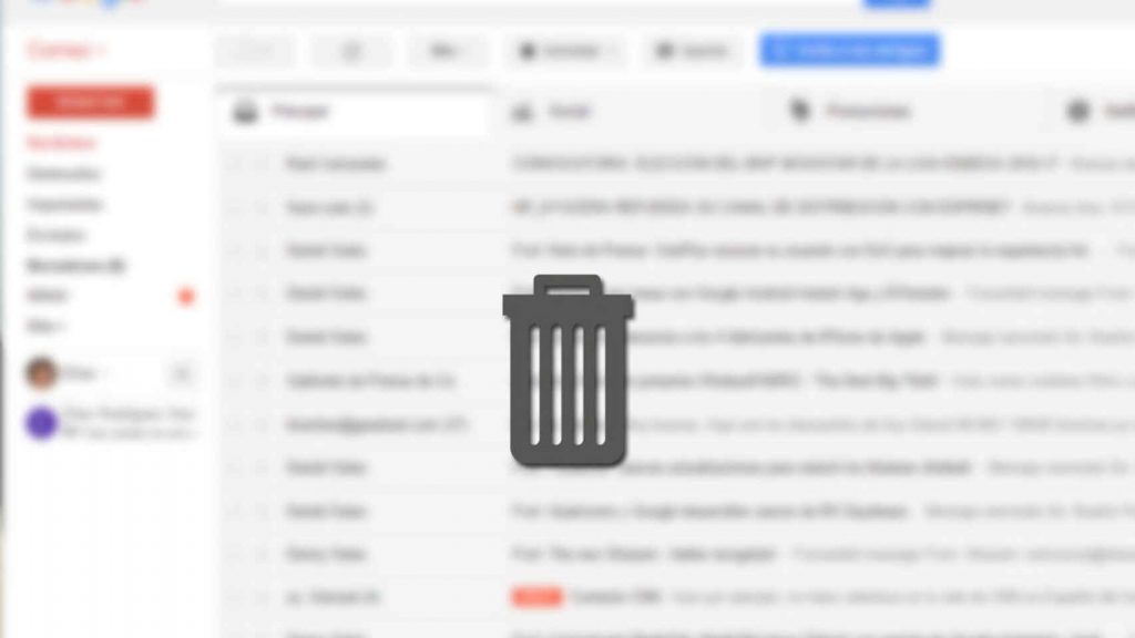 Como eliminar correos de gmail
