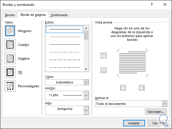Como hacer marcos en word