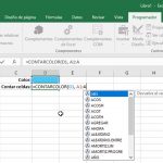 Contar texto en excel