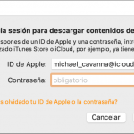 Iniciar sesion en itunes