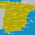 Mapa de aeropuertos de españa