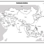 Mapa politico de asia sin nombres