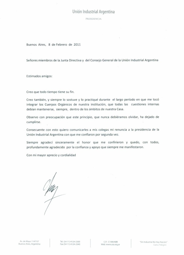 Modelo carta formal españa