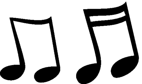 Notas musicales grandes