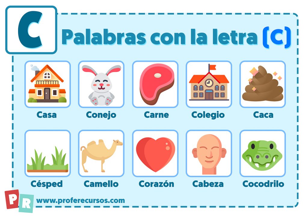 Palabras con c para niños