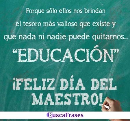 Palabras dia del maestro