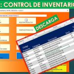 Planilla excel para inventario