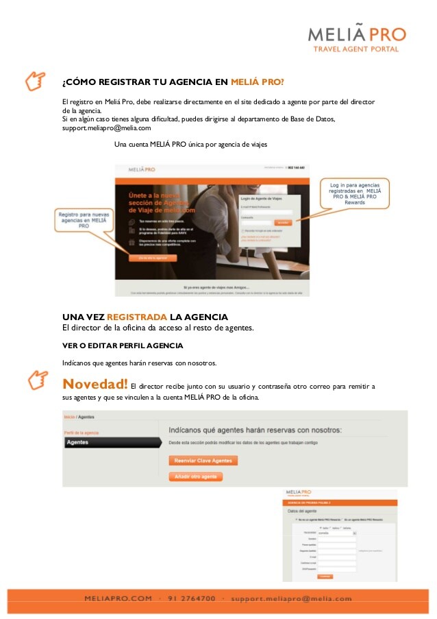 Puntos melia agentes