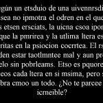 Que no se puede leer