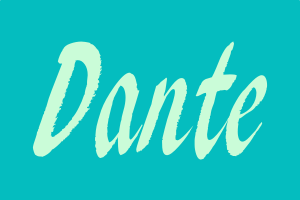 Que significa el nombre dante