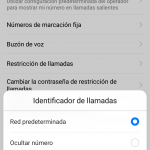 Restricción de llamadas entrantes