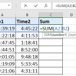 Sumar tiempo en excel